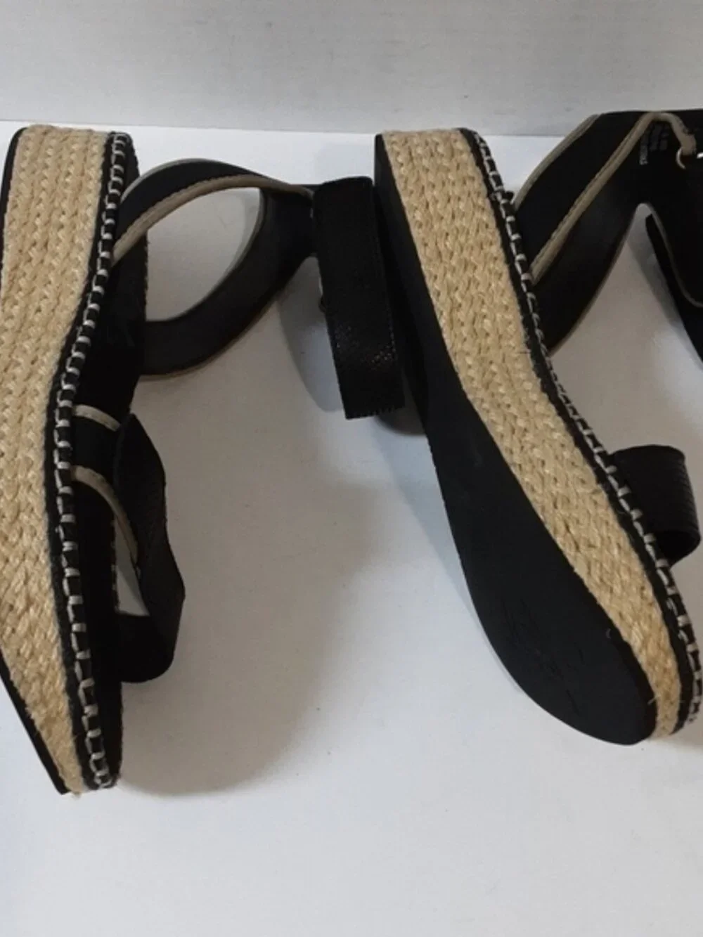 OTBT Reflector espadrilles Women's Black vacations beach casual office Y2K 11M